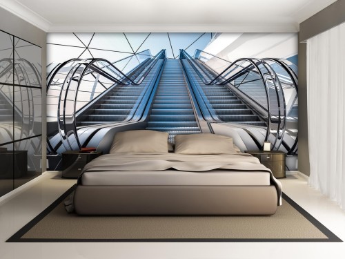 FOTOTAPETA 3D TUNEL SCHODY FOTOTAPETY