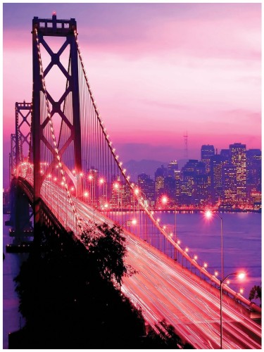 Fototapeta most miasto nocą fototapety