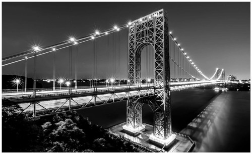 Fototapeta Manhattan bridge nocą