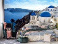 Fototapeta Grecja SANTORINI morze niebo