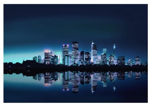 Fototapeta Miasto nocą Nowy Jork