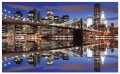 Fototapeta Brooklyn bridge w nocy