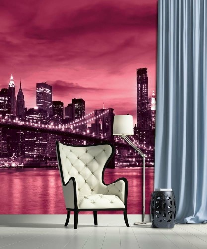 Fototapeta most miasto nocą fototapety