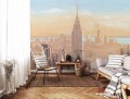 FOTOTAPETA MIASTO NEW YORK WIEŻOWIEC DRAPACZ CHMUR MURAL