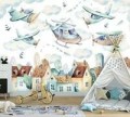 Fototapeta skandynawska helikoptery