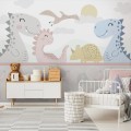Fototapeta TAPETA DLA DZIECI DINOZAURY