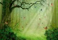 Fototapeta tapeta LAS zwierzęta DRZEWA