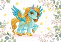 Fototapeta KUCYK PONY liście gwiazdki