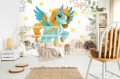 Fototapeta KUCYK PONY liście gwiazdki