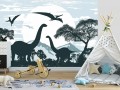 Fototapeta dla dzieci DINOZAURY palmy