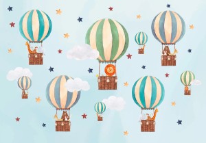 Fototapeta dla dzieci BALONY chmurki