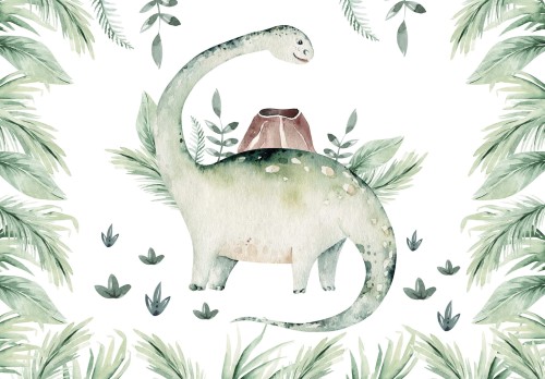 Fototapeta TAPETA DLA DZIECI DINOZAURY