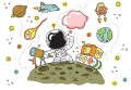 Fototapeta DLA DZIECI KOSMOS RAKIETA