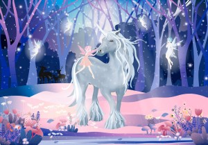 Fototapeta MAGICZNY JEDNOROŻEC WRÓŻKI