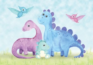 Fototapeta TAPETA DLA DZIECI DINOZAURY
