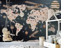 Fototapeta tapeta MAPA kontynenty ŚWIAT