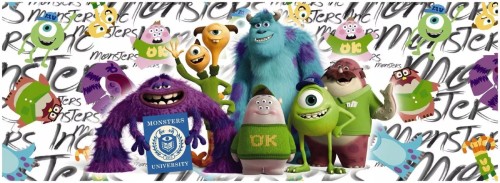 FOTOTAPETA MONSTERS DISNEY FOTOTAPETY 202x73
