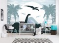 Fototapeta dla dzieci DINOZAURY palmy