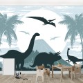 Fototapeta dla dzieci DINOZAURY palmy