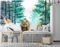 Fototapeta tapeta LAS zwierzęta DRZEWA