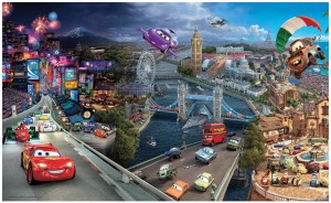 FOTOTAPETA CARS AUTA DISNEY FOTOTAPETY 208x157