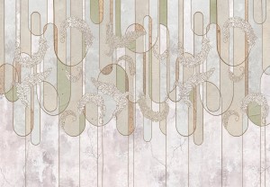 Fototapeta BETON liście tynk wzory na betonie kwiaty +klej gratis
