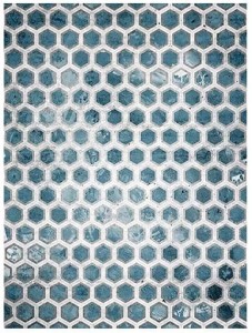 Fototapeta beton niebieski mur geometria
