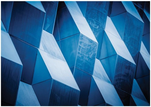 Fototapeta 3D geometria bryły ściana