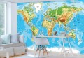 FOTOTAPETA MAPA ŚWIATA FOTOTAPETY MAPY 152x104