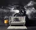 Fototapeta MOTOCYKL motor miasto NOC