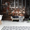 Fototapeta kotłownia rury piwnica fototapety