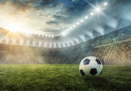 Fototapeta piłkarze PIŁKA stadion BOISKO