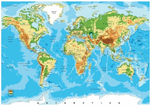 Fototapeta mapa świata fototapety