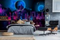 Fototapeta NEO miasto nocą KSIĘŻYC