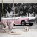 Fototapeta auto stary cadillac palmy fototapety