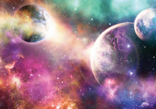 FOTOTAPETA na ścianę KOSMOS planety GALAKTYKA gwiazdy flizelina