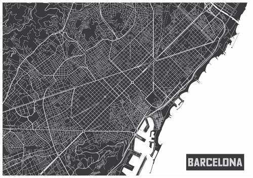 Fototapeta mapa plan miasta fototapety