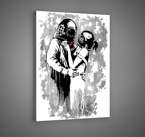 Banksy obraz na ścianę obrazy na płótnie 100x75
