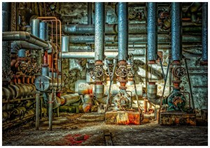 Fototapeta kotłownia rury piwnica fototapety