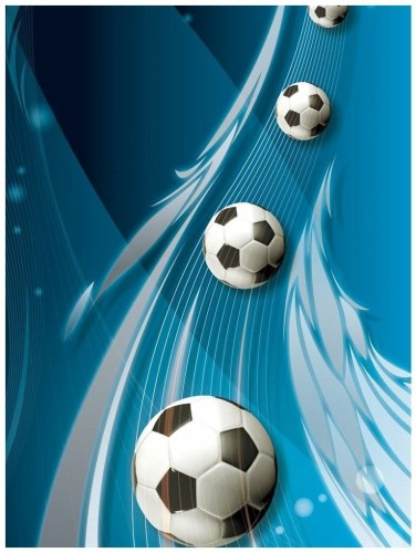 Fototapeta 3D piłka nożna piłki fototapety