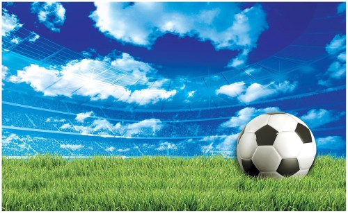 Fototapeta piłkarska 3D piłka nożna