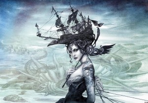 FOTOTAPETA Kobieta koń ALCHEMY SMOK MISTYKA mural na flizelinie