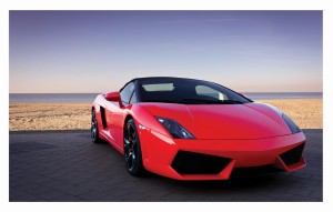 Fototapeta auto czerwone Lamborghini