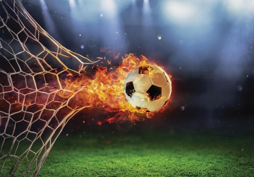 Fototapeta piłkarze PIŁKA stadion BOISKO