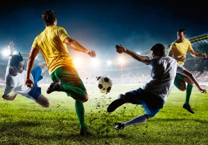 Fototapeta piłkarze PIŁKA stadion BOISKO