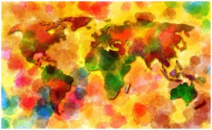 Fototapeta mapa świata fototapety