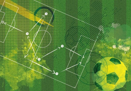 Fototapeta piłkarze PIŁKA stadion BOISKO