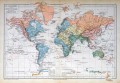 Fototapeta na flizelinie mapa kontynenty MŁODZIEŻOWA świat