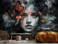 Fototapeta KOBIETA twarz kobiety usta MURAL na flizelinie + KLEJ