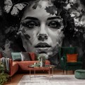 Fototapeta KOBIETA twarz kobiety usta MURAL na flizelinie + KLEJ